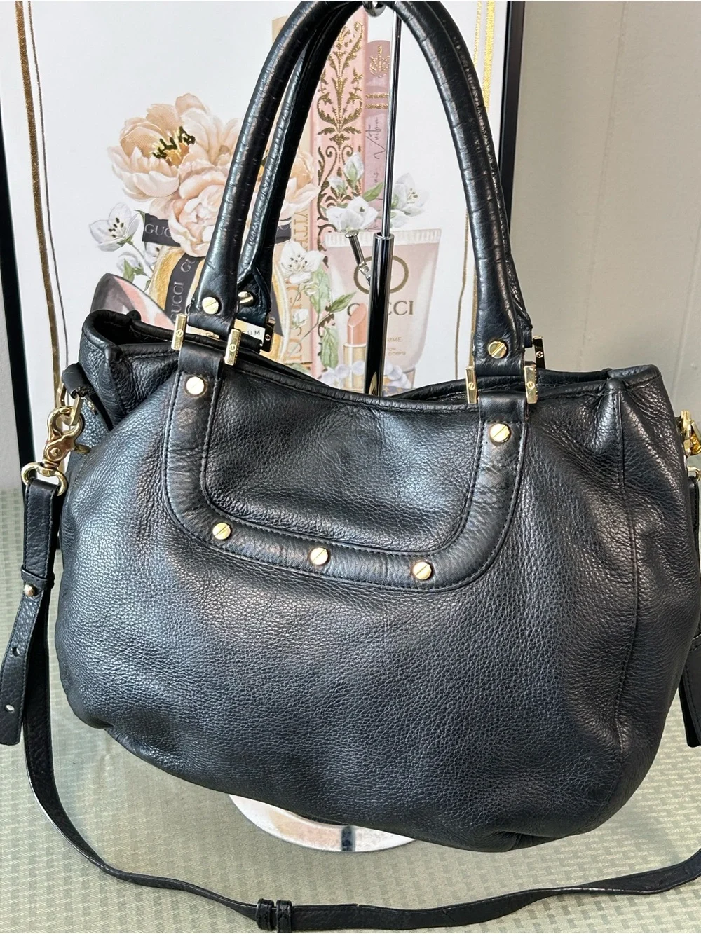 Tory Burch Amanda Hobo Leather Bag 😍🖤